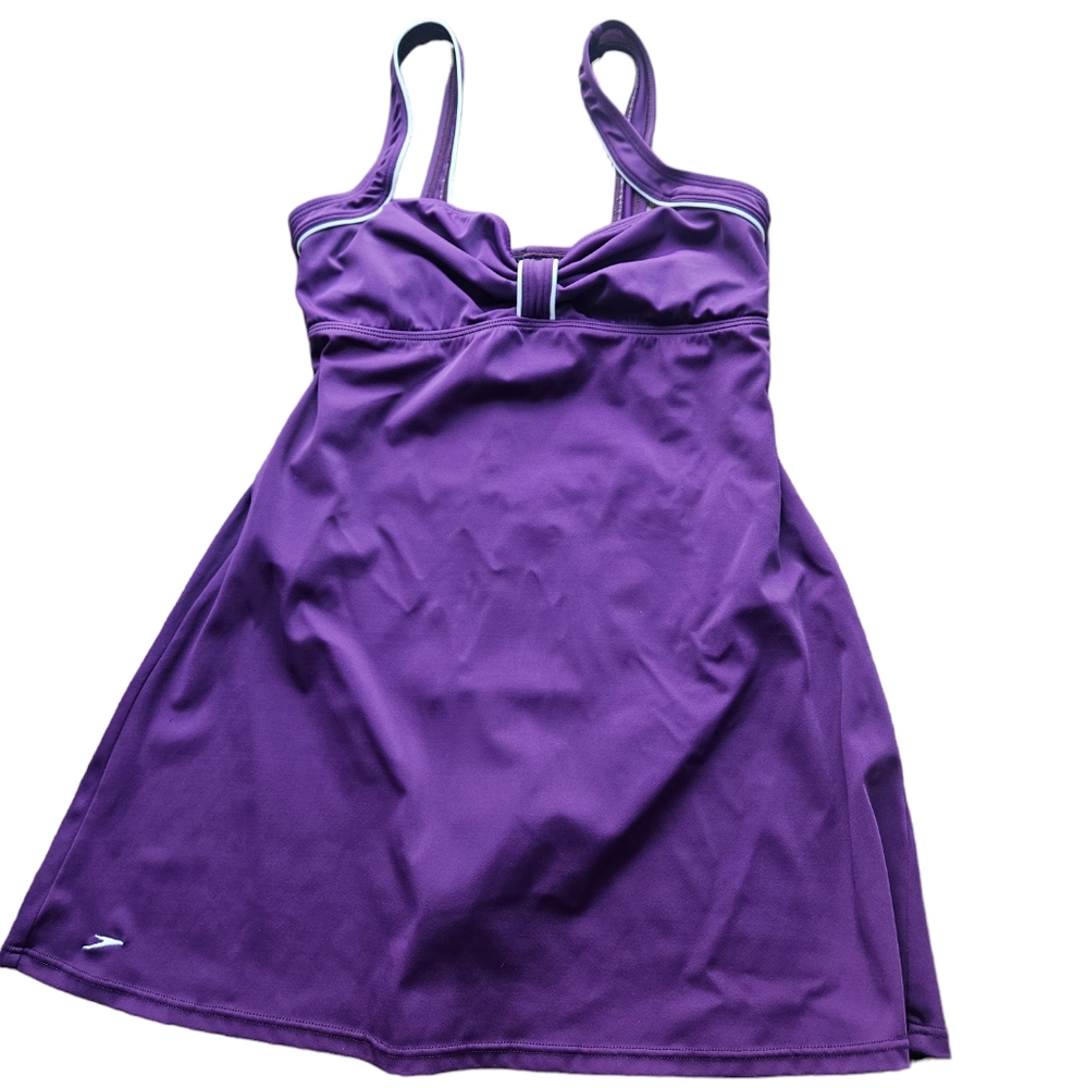 Speedo Purple Swimsuit/Mini Dress. Size 6